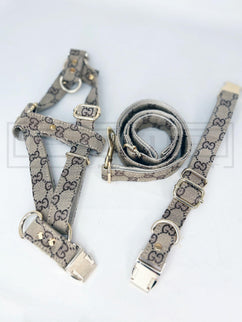 Pucci Harness, Collar, and Leash Set (avail in 2 colours)