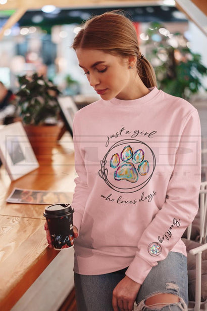 Just A GIrl Who Loves Dogs Sweatshirt (avail in other colours) - PStreetwear
