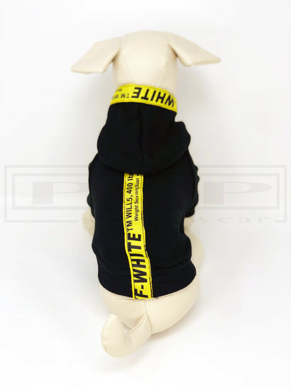 Arff White Caution Hoodie - PStreetwear