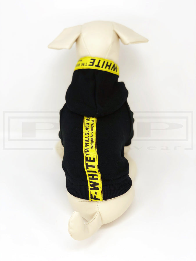 Arff White Caution Hoodie - PStreetwear