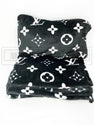 Ellie Black Cotton Fleece Pillow and Blanket - PStreetwear