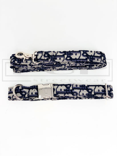 Dioorggy Canvas Collar and Leash (free engraving) - PStreetwear