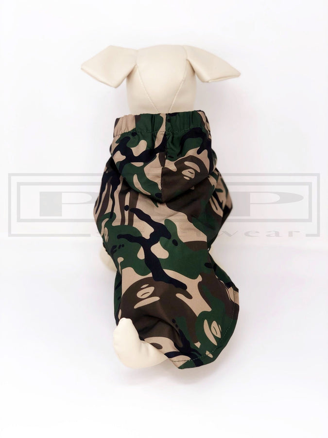 Baaper Camo Reflective Windbreaker Hooded Jacket - PStreetwear