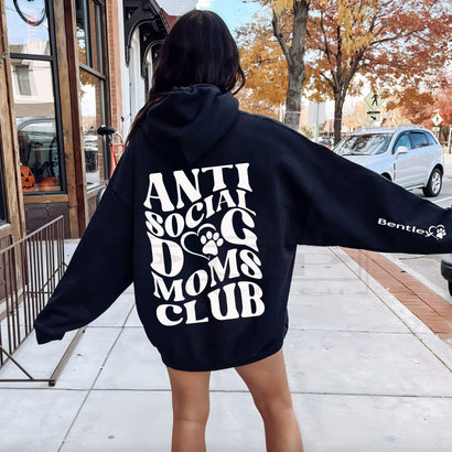 Anti Social Dog Moms Club Hoodie - PStreetwear
