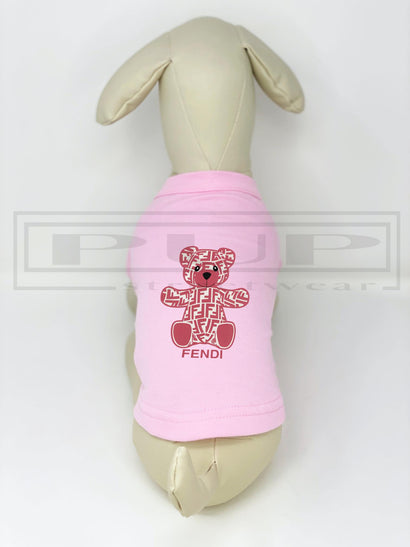 Frenzi Pink Bear Sleeveless Shirt (avail in other colours)
