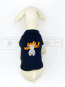 Ellie Brikk Bear Orange Lettering Sleeveless Shirt (avail in other colours)