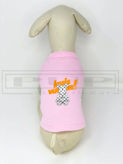 Ellie Brikk Bear Orange Lettering Sleeveless Shirt (avail in other colours)
