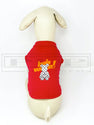 Ellie Brikk Bear Orange Lettering Sleeveless Shirt (avail in other colours)