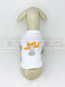 Ellie Brikk Bear Orange Lettering Sleeveless Shirt (avail in other colours)